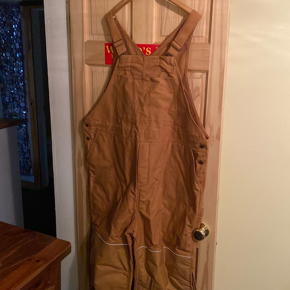 Land’s End Workwear canvas bibs NWOT